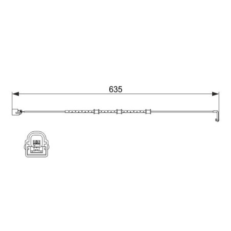 BOSCH 1 987 474 515 Brake Pad Wear Sensor for