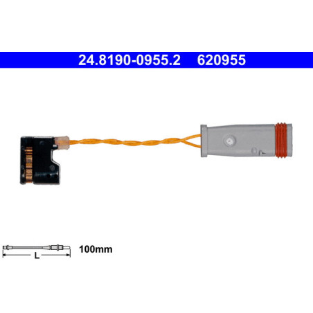 ATE 24.8190-0955.2 Brake Pad Wear Sensor for Mercedes E