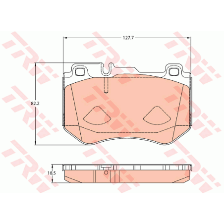 Klocki hamulcowe Przód dla Mercedes Klasa C W205 S205 C205 A205 TRW GDB2078
