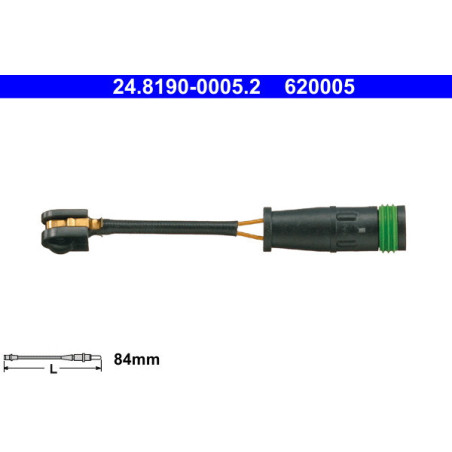 ATE 24.8190-0005.2 Témoin d'usure de plaquette de frein pour Sprinter Crafter