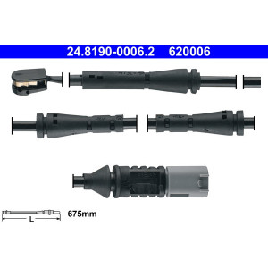 ATE 24.8190-0006.2 Témoin d'usure de plaquette de frein avant gauche pour BMW 3 4 1 2