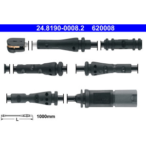 ATE 24.8190-0008.2 Sensor desgaste pastillas freno para BMW 6 5