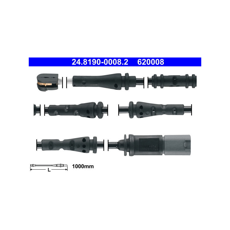 ATE 24.8190-0008.2 Sensor desgaste pastillas freno para BMW 6 5