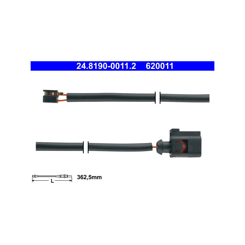 ATE 24.8190-0011.2 Sensor desgaste pastillas freno para Audi Q7