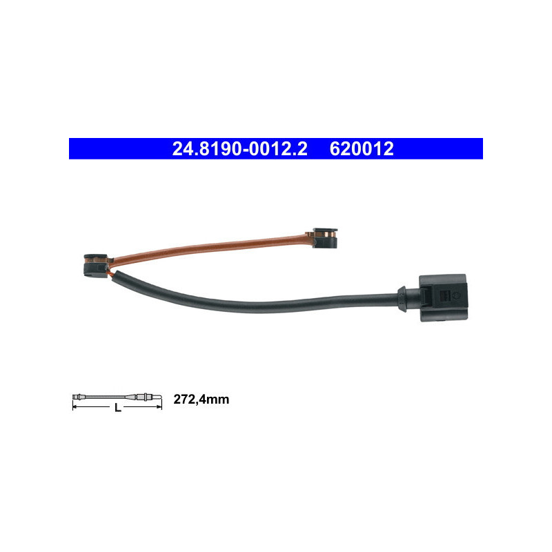 ATE 24.8190-0012.2 Témoin d'usure de plaquette de frein pour Audi Q7