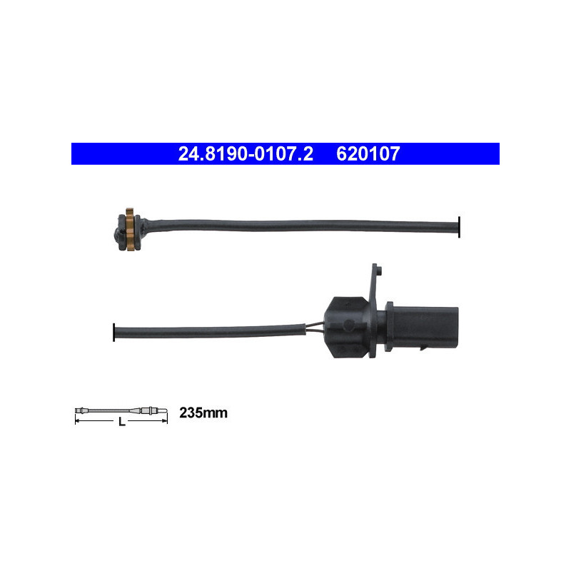 ATE 24.8190-0107.2 Sensore usura pastiglie freni per VW Passat