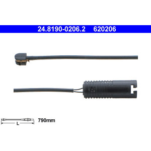 ATE 24.8190-0206.2 Sensor desgaste pastillas freno para BMW 3