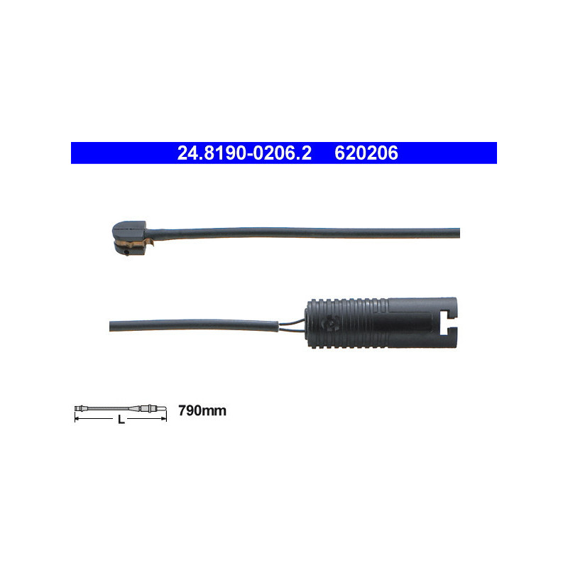 ATE 24.8190-0206.2 Sensore usura pastiglie freni per BMW 3