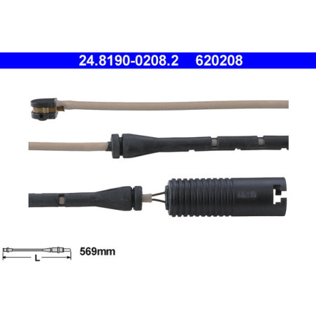 ATE 24.8190-0208.2 Brake Pad Wear Sensor for BMW 7