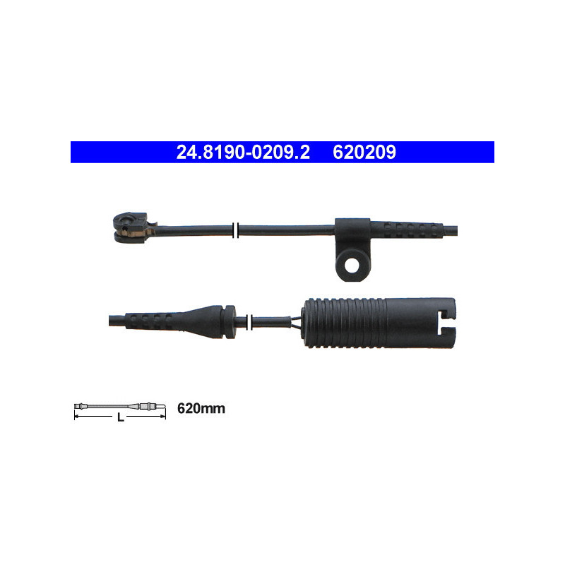 ATE 24.8190-0209.2 Snímač opotrebovania brzdových doštičiek pre BMW 7