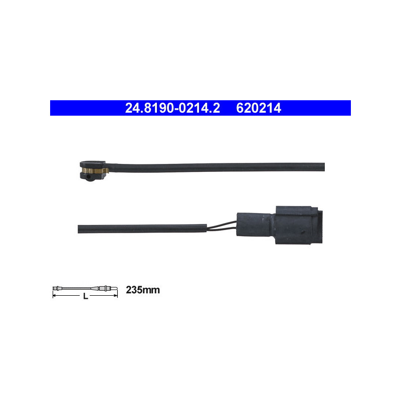 ATE 24.8190-0214.2 Témoin d'usure de plaquette de frein pour BMW 5 7 6 8