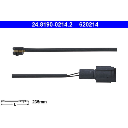 ATE 24.8190-0214.2 Czujnik zużycia klocków hamulcowych dla BMW 5 7 6 8
