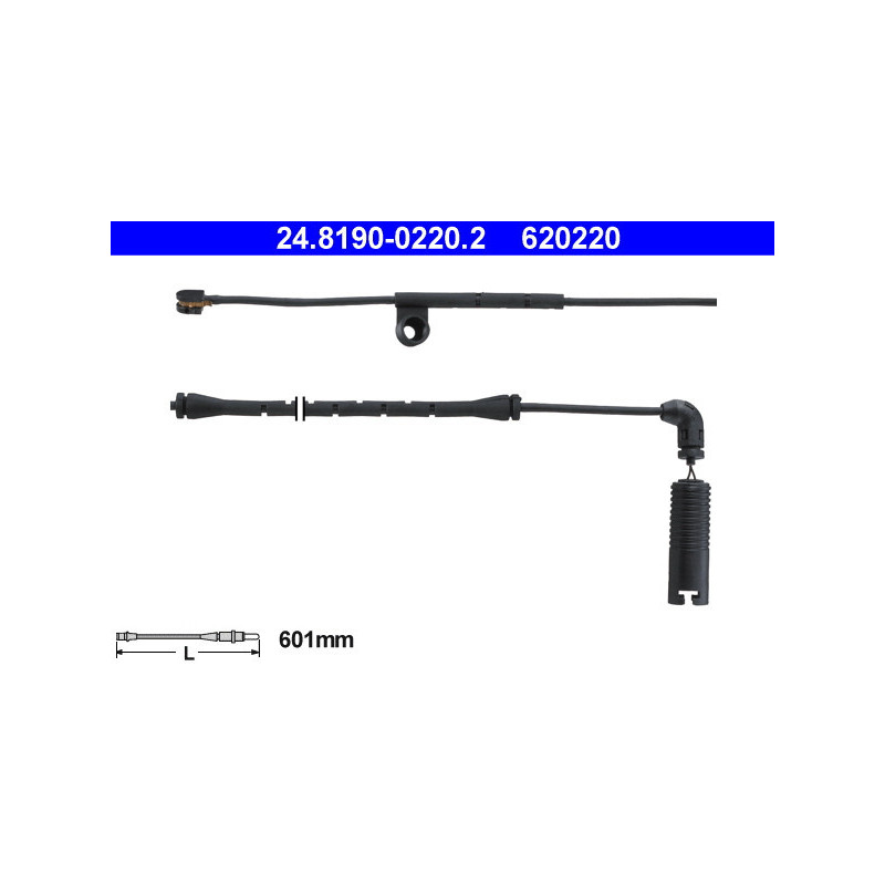 ATE 24.8190-0220.2 Brake Pad Wear Sensor for BMW 3 Z4