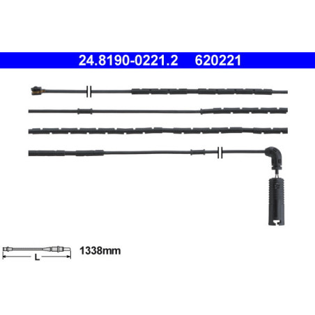 ATE 24.8190-0221.2 Sensor desgaste pastillas freno para BMW 3