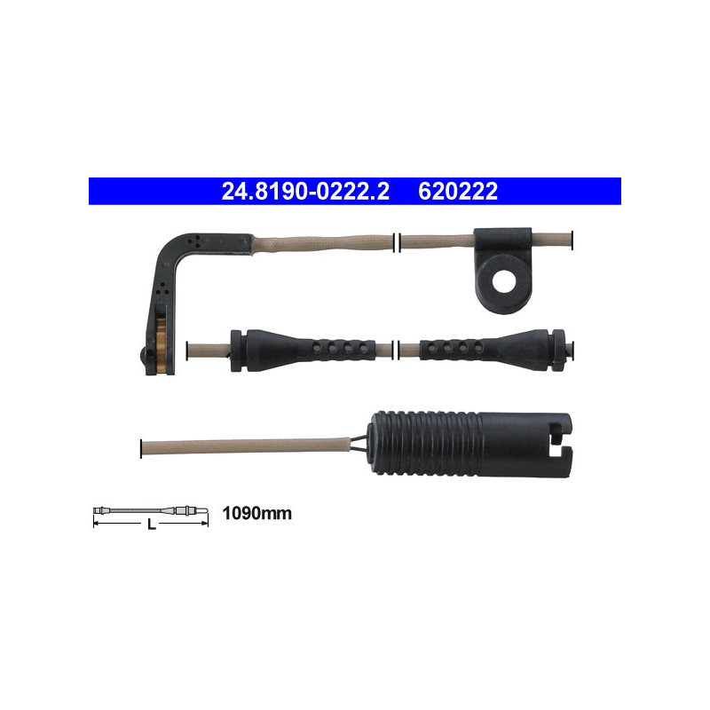 ATE 24.8190-0222.2 Sensore usura pastiglie freni per BMW 5
