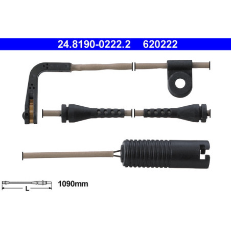 ATE 24.8190-0222.2 Témoin d'usure de plaquette de frein pour BMW 5