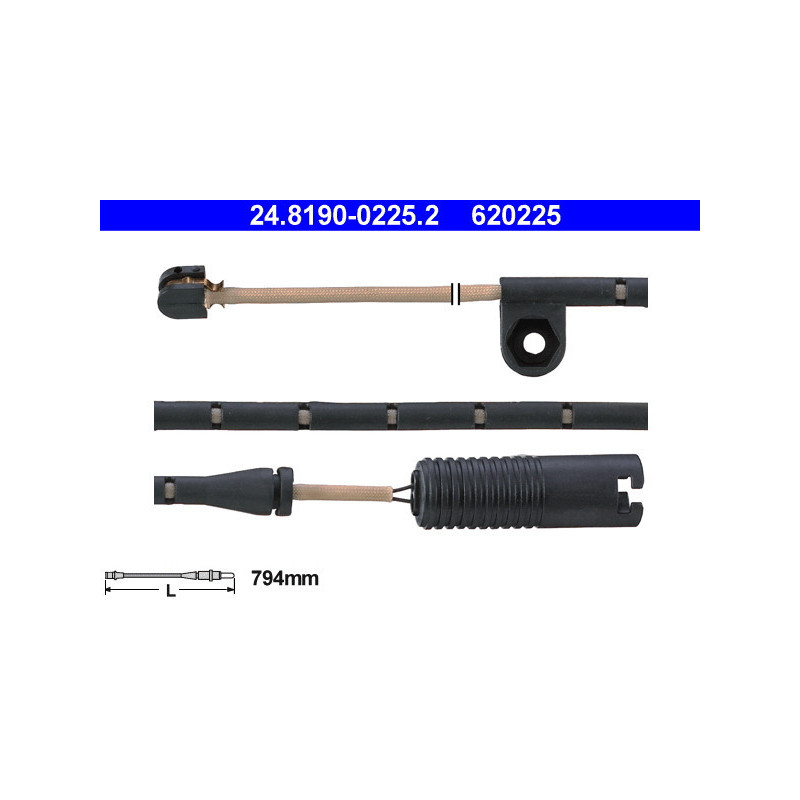 ATE 24.8190-0225.2 Sensor desgaste pastillas freno para BMW X5