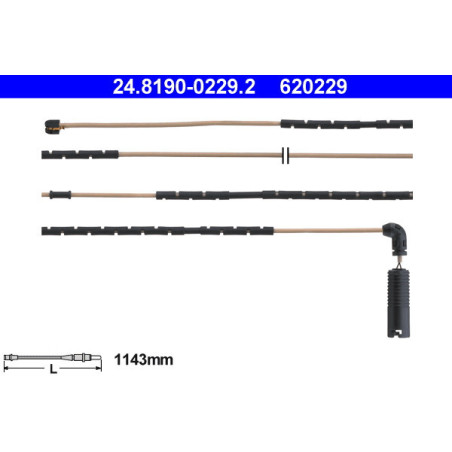 ATE 24.8190-0229.2 Sensore usura pastiglie freni per BMW Z4