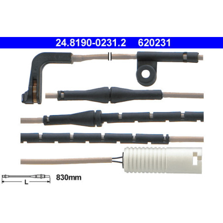 ATE 24.8190-0231.2 Témoin d'usure de plaquette de frein pour BMW 7