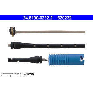 ATE 24.8190-0232.2 Brake Pad Wear Sensor for BMW 7