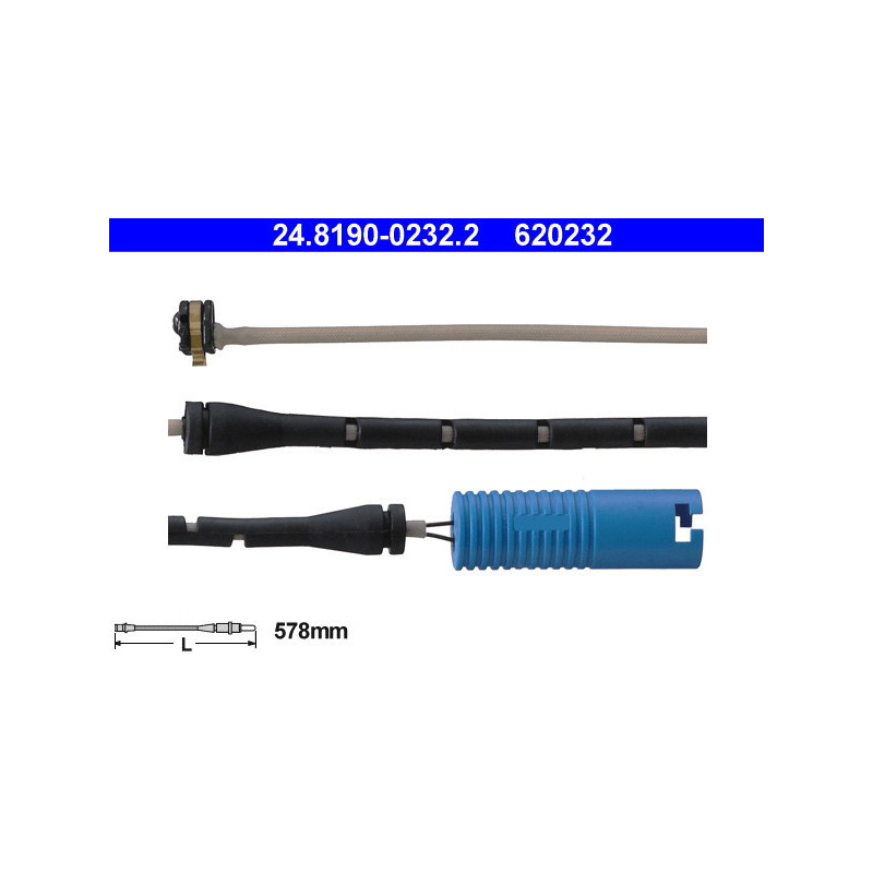 ATE 24.8190-0232.2 Témoin d'usure de plaquette de frein pour BMW 7