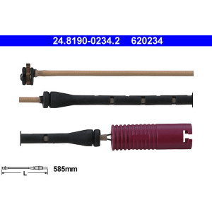 ATE 24.8190-0234.2 Czujnik zużycia klocków hamulcowych dla BMW 7
