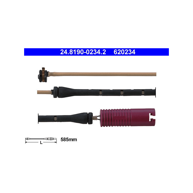 ATE 24.8190-0234.2 Brake Pad Wear Sensor for BMW 7