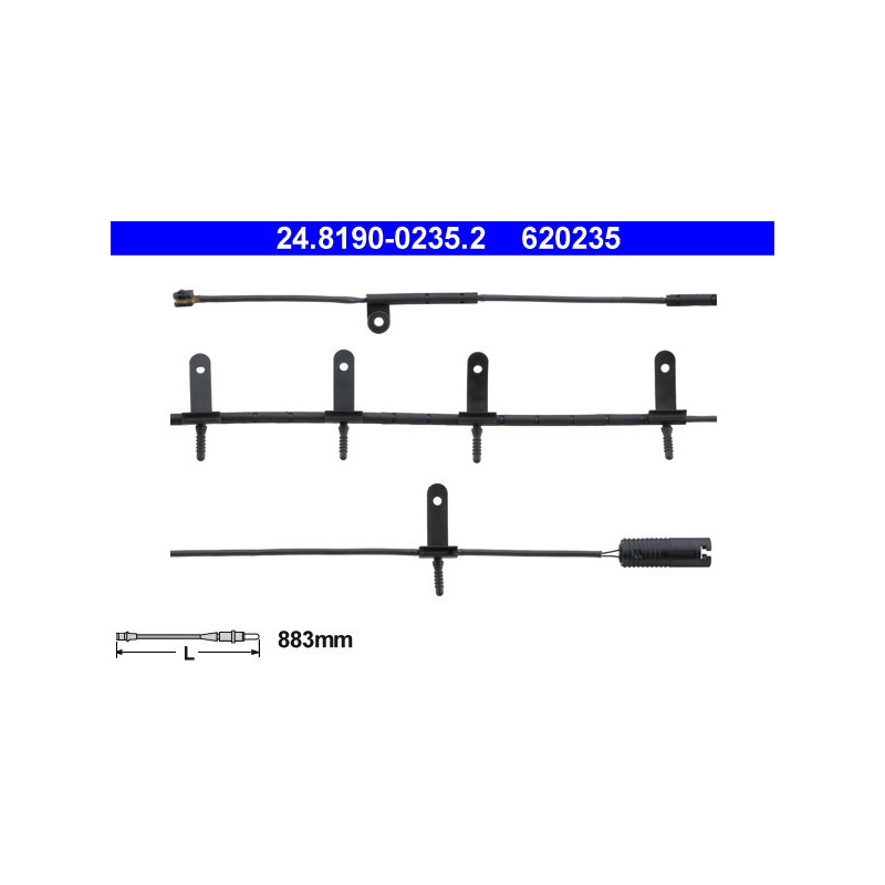 ATE 24.8190-0235.2 Bremsbelagverschleißsensor für MINI Hatchback Convertible