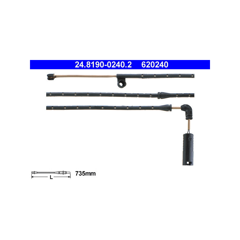 ATE 24.8190-0240.2 Sensor desgaste pastillas freno para BMW X3