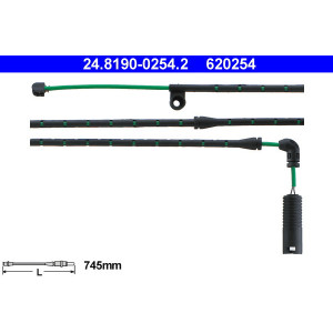 ATE 24.8190-0254.2 Sensor desgaste pastillas freno para BMW X3
