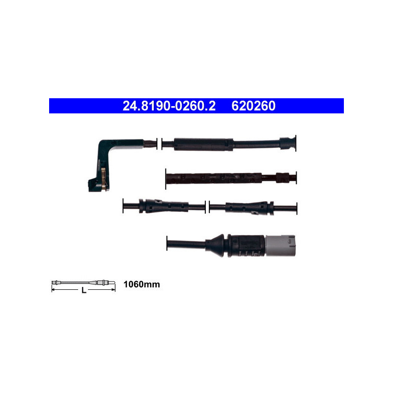 ATE 24.8190-0260.2 Témoin d'usure de plaquette de frein pour BMW 7 5