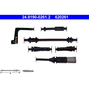 ATE 24.8190-0261.2 Sensor desgaste pastillas freno para BMW 7