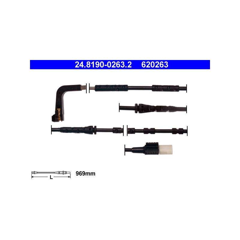 ATE 24.8190-0263.2 Sensor desgaste pastillas freno para BMW Z4