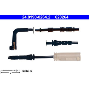 ATE 24.8190-0264.2 Témoin d'usure de plaquette de frein avant pour BMW 3 1