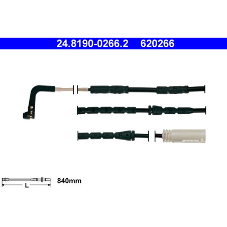 ATE 24.8190-0266.2 Brake Pad Wear Sensor for BMW 3 X1