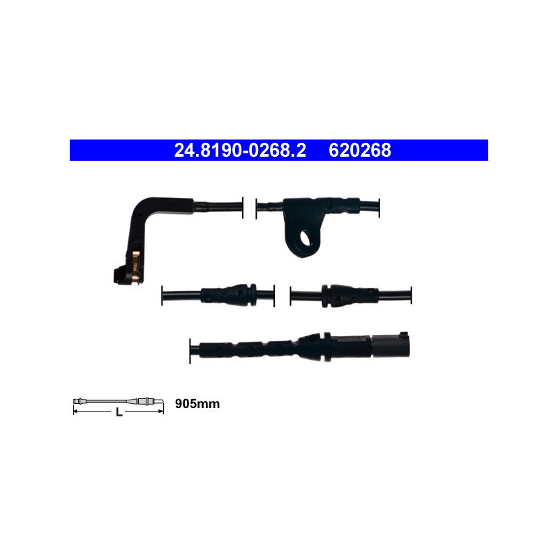 ATE 24.8190-0268.2 Témoin d'usure de plaquette de frein pour BMW X5 X6