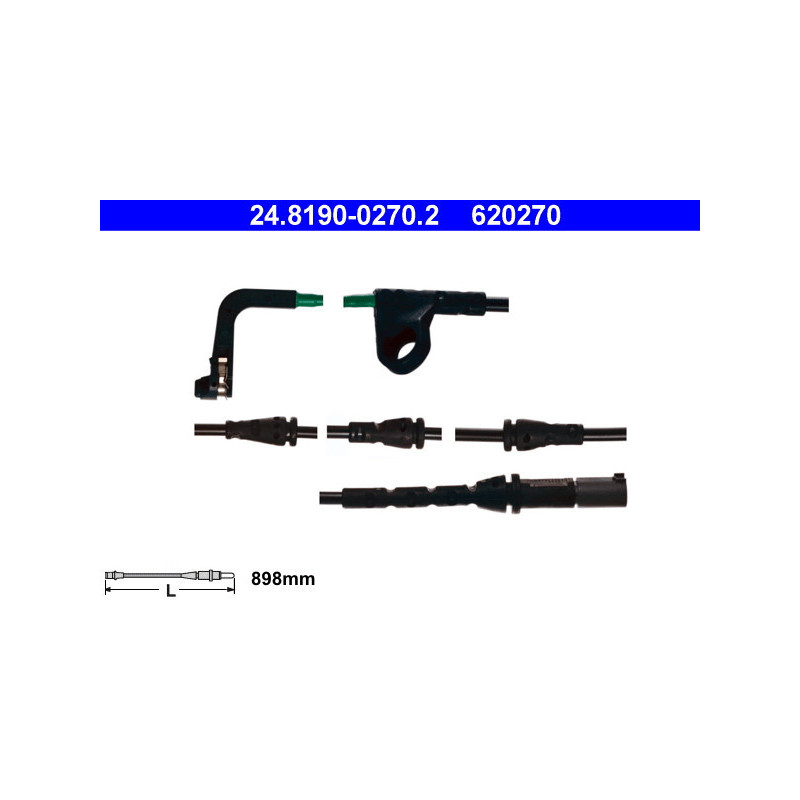 ATE 24.8190-0270.2 Témoin d'usure de plaquette de frein pour BMW X6 X5