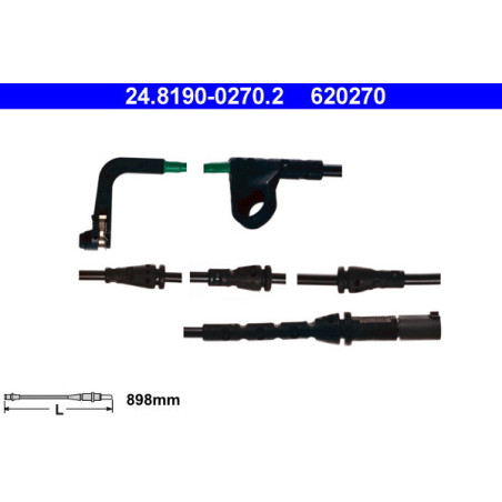 ATE 24.8190-0270.2 Témoin d'usure de plaquette de frein pour BMW X6 X5