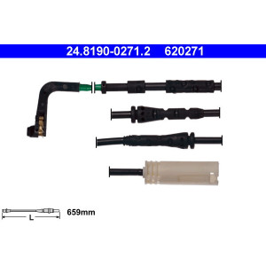 ATE 24.8190-0271.2 Sensor desgaste pastillas freno para BMW 3 1