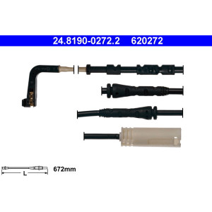 ATE 24.8190-0272.2 Sensore usura pastiglie freni anteriore destra per BMW 3