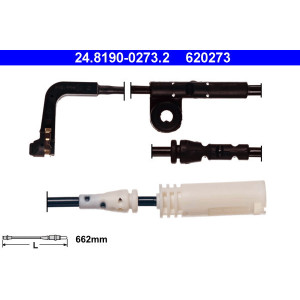 ATE 24.8190-0273.2 Sensor desgaste pastillas freno para BMW 5 6