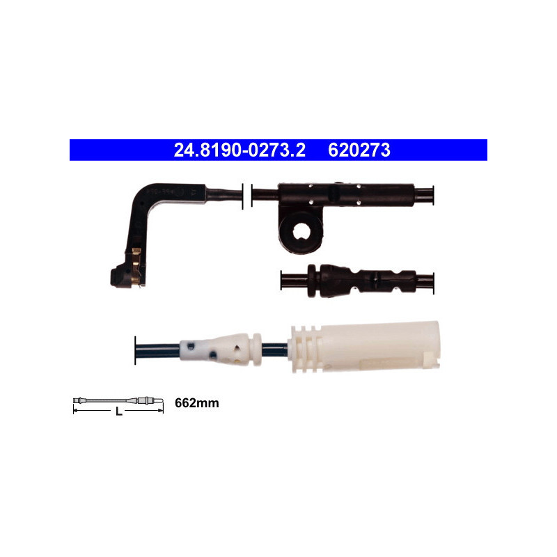 ATE 24.8190-0273.2 Témoin d'usure de plaquette de frein pour BMW 5 6