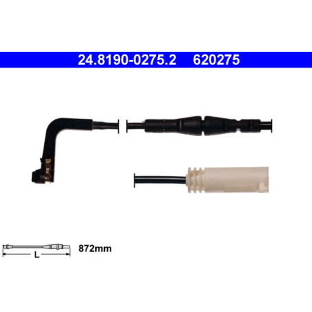 ATE 24.8190-0275.2 Brake Pad Wear Sensor for BMW 5