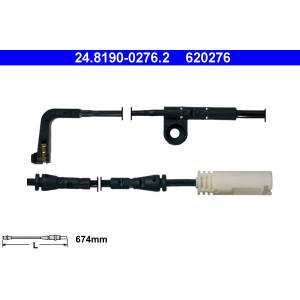 ATE 24.8190-0276.2 Sensor desgaste pastillas freno para BMW 6 5