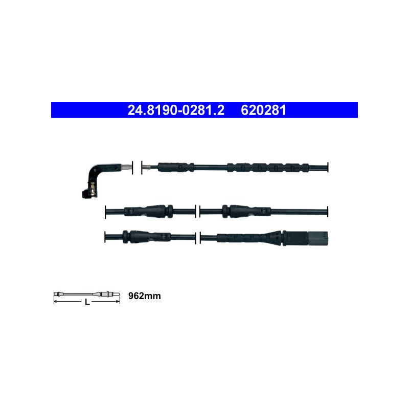 ATE 24.8190-0281.2 Brake Pad Wear Sensor for BMW X5 X6