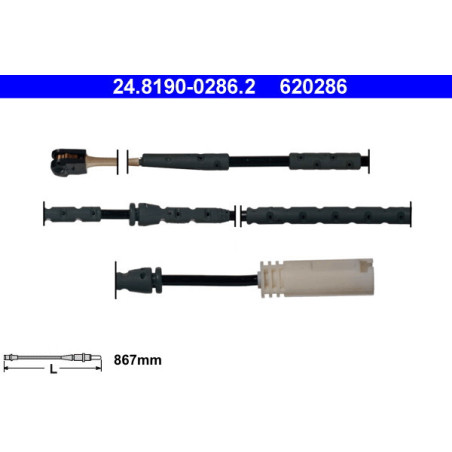 ATE 24.8190-0286.2 Bremsbelagverschleißsensor für BMW 3 X1