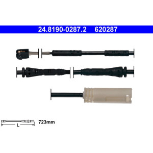 ATE 24.8190-0287.2 Bremsbelagverschleißsensor für BMW 3 1