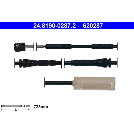 ATE 24.8190-0287.2 Brake Pad Wear Sensor for BMW 3 1