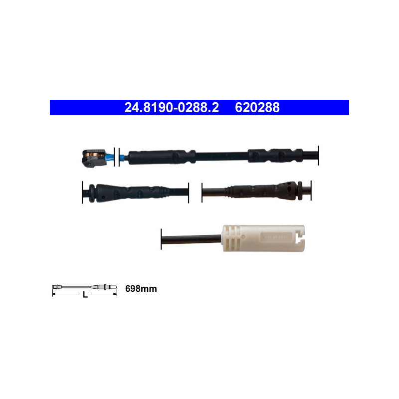 ATE 24.8190-0288.2 Czujnik zużycia klocków hamulcowych dla BMW 1