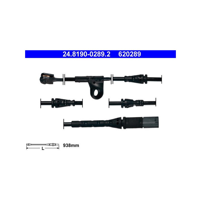 ATE 24.8190-0289.2 Témoin d'usure de plaquette de frein pour BMW X5 X6